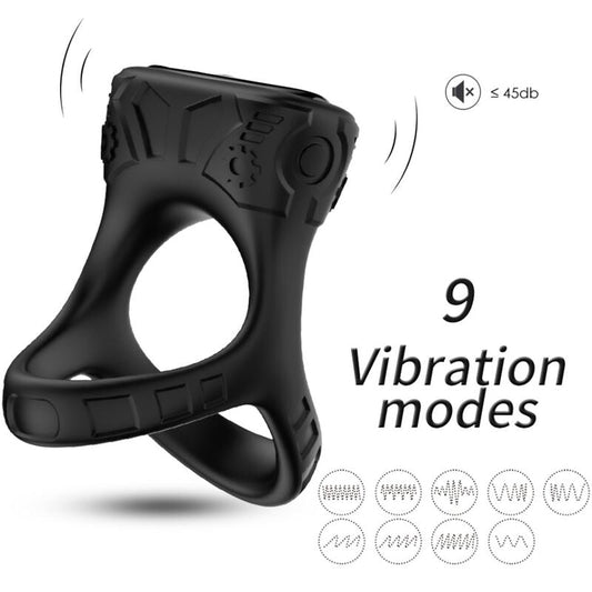 ARMONY - ANNEAU VIBRATEUR & MULTIPOSITION NOIR ARMONY FOR HIM