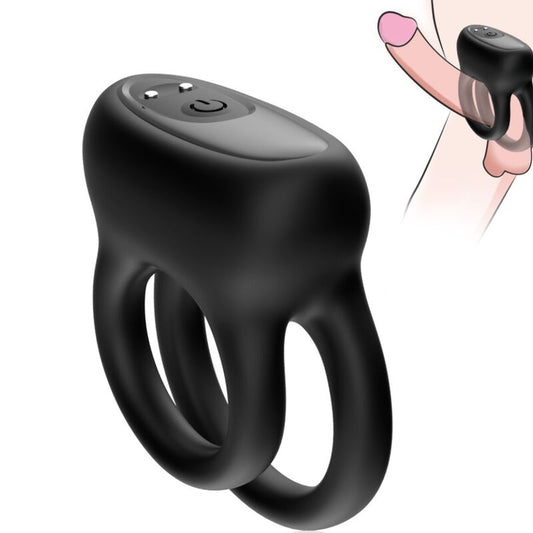 ARMONY - VIBRATEUR DOUBLE ANNEAU NOIR ARMONY FOR HIM