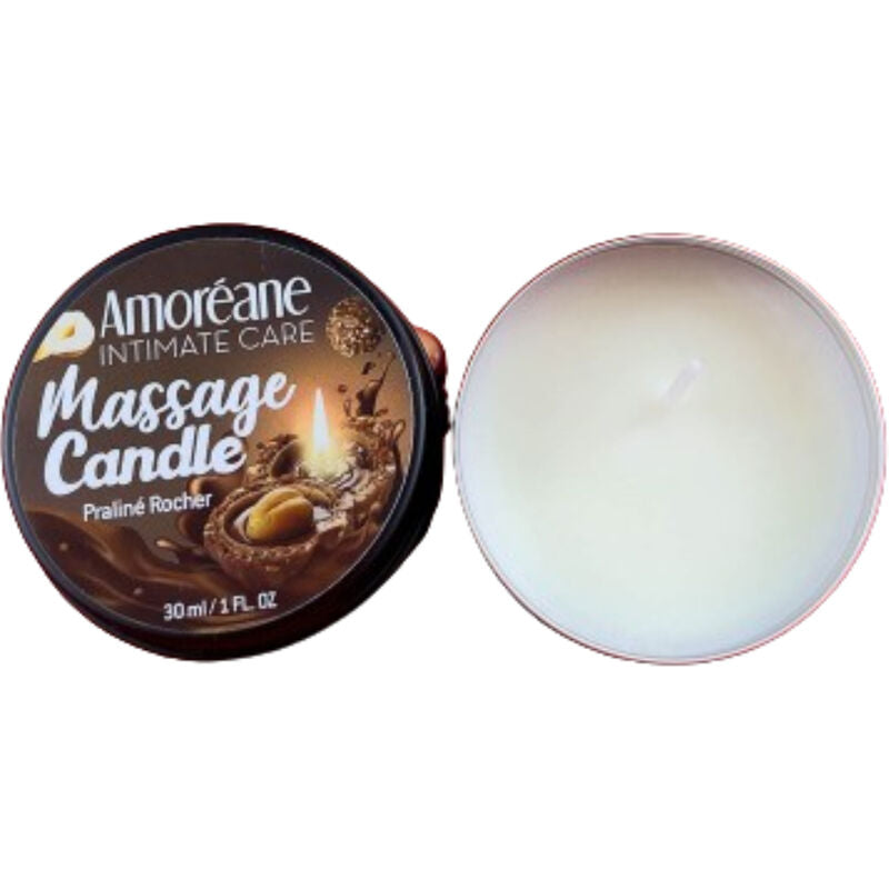 AMOREANE - BOUGIE DE MASSAGE ROCHER PRALINE 30 ML AMOREANE