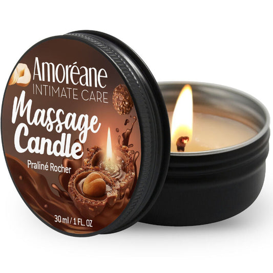 AMOREANE - BOUGIE DE MASSAGE ROCHER PRALINE 30 ML AMOREANE