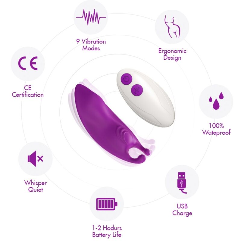 ARMONY - HONEYBEE WEARABLE PANTIES VIBRATEUR G-SPOT TÉLÉCOMMANDE FUCHSIA ARMONY WEARABLES