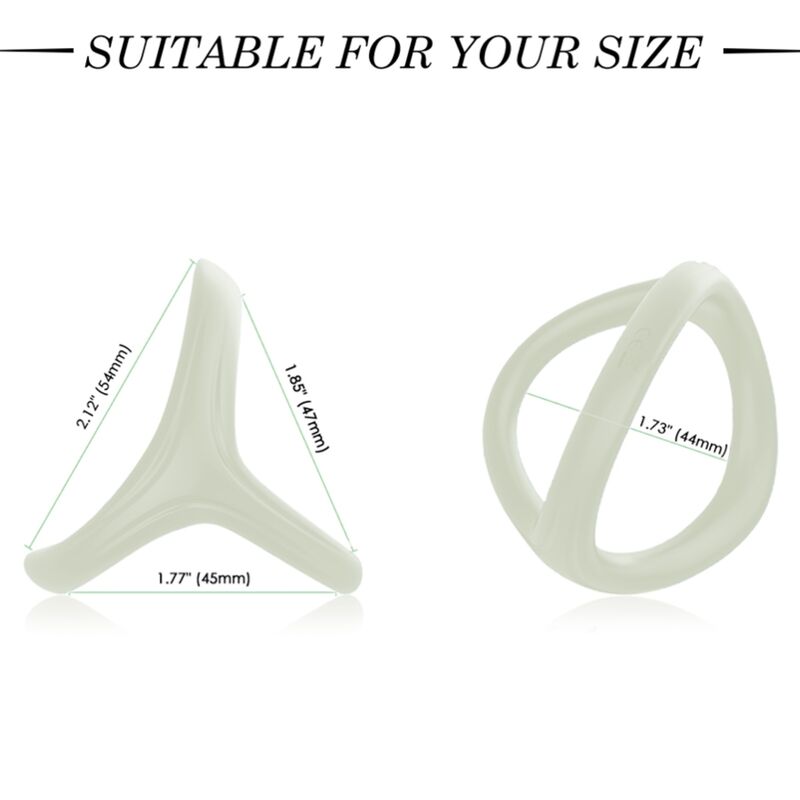 ARMONY - BAGUE DOUBLE SILICONE TRESOR LUMINEUSE ARMONY FOR HIM