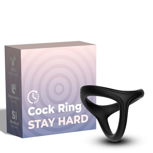 ARMONY - BAGUE TRESOR DOUBLE SILICONE NOIR ARMONY FOR HIM