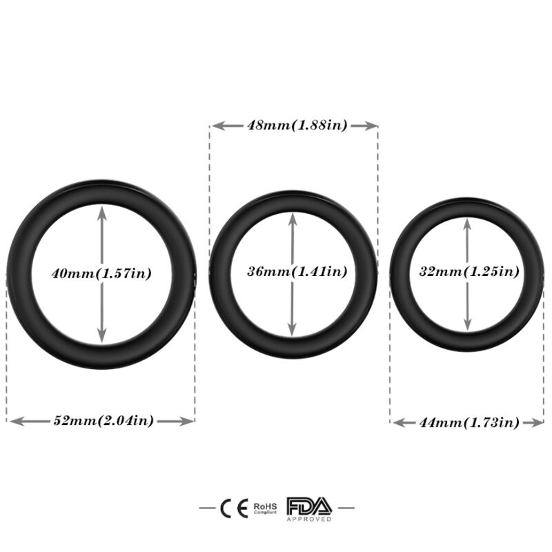 ARMONY - TRIPLE BAGUE SILICONE LUMINEUSE ARMONY FOR HIM