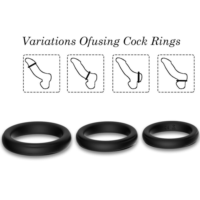 ARMONY - TRIPLE BAGUE SILICONE LUMINEUSE ARMONY FOR HIM