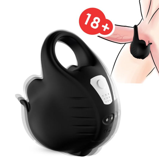 ARMONY - ANNEAU VIBRATEUR VENTOUSES NOIR ARMONY FOR HIM