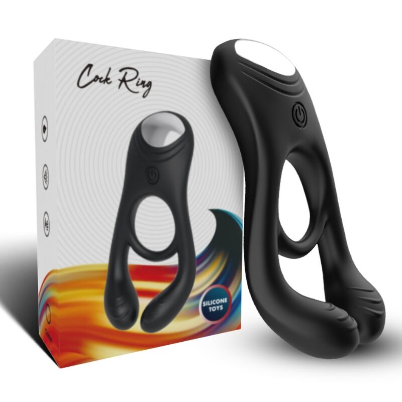 ARMONY - JOUET À ANNEAU VIBRATEUR DOUBLE VEYRON POUR COUPLES NOIR ARMONY FOR HIM