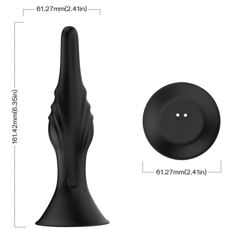 ARMONY - VIBRATEUR & PLUG ANAL TÉLÉCOMMANDE NOIR - Sensualia