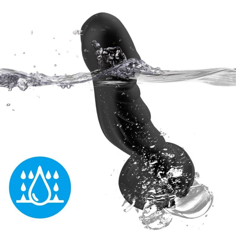 ARMONY - GODE VIBRATEUR & PLUG ANAL TÉLÉCOMMANDE NOIR - Sensualia