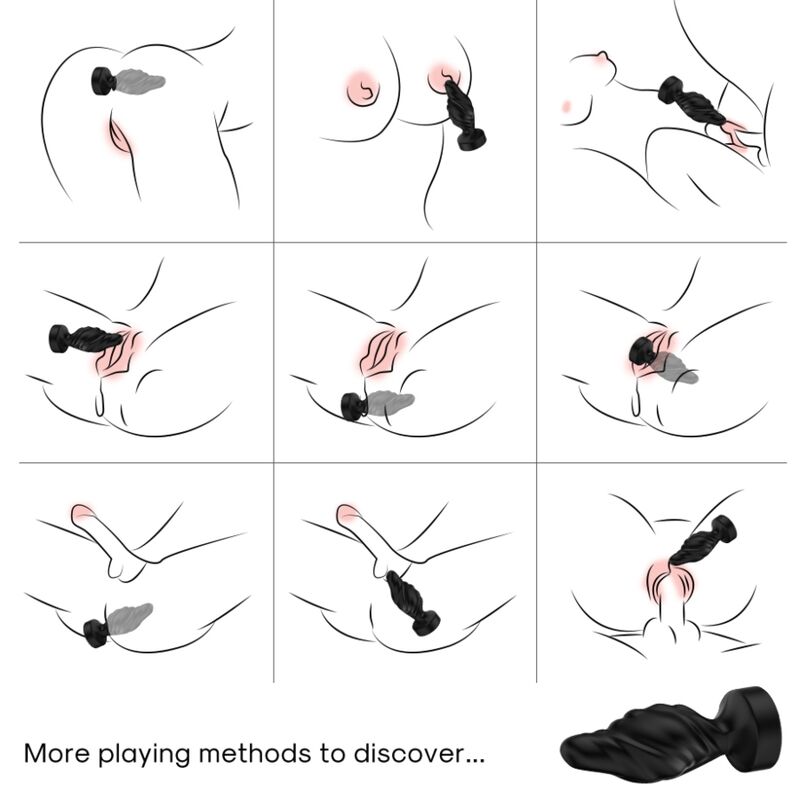 ARMONY - VIBRATEUR & PLUG ANAL TÉLÉCOMMANDE NOIR - Sensualia