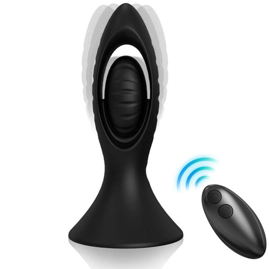ARMONY - VIBRATEUR & PLUG ANAL SILICONE NOIR - Sensualia
