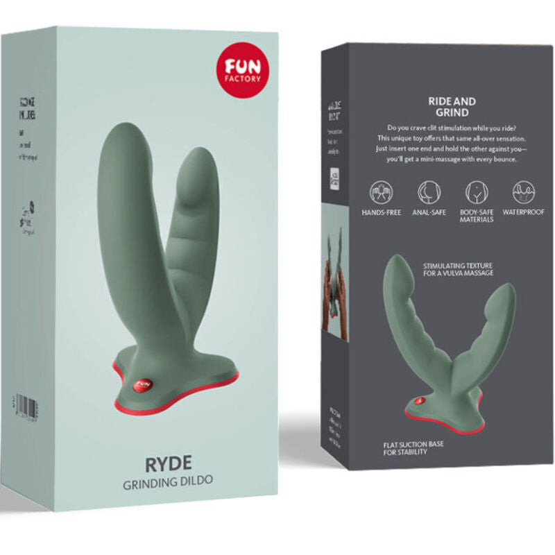 FUN FACTORY - RYDE CONSOLADOR & MASAJEADOR DOBLE VERDE - Sensualia