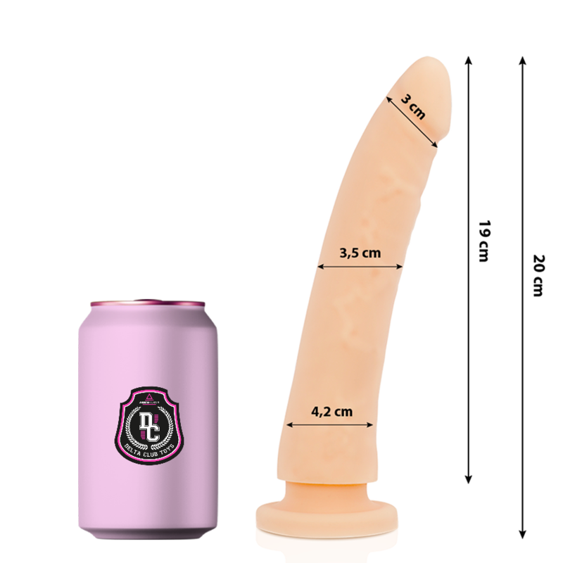 DELTA CLUB - TOYS GODE NATUREL MÉDICAL SILICONE 20 CM -O- 4 CM - Sensualia