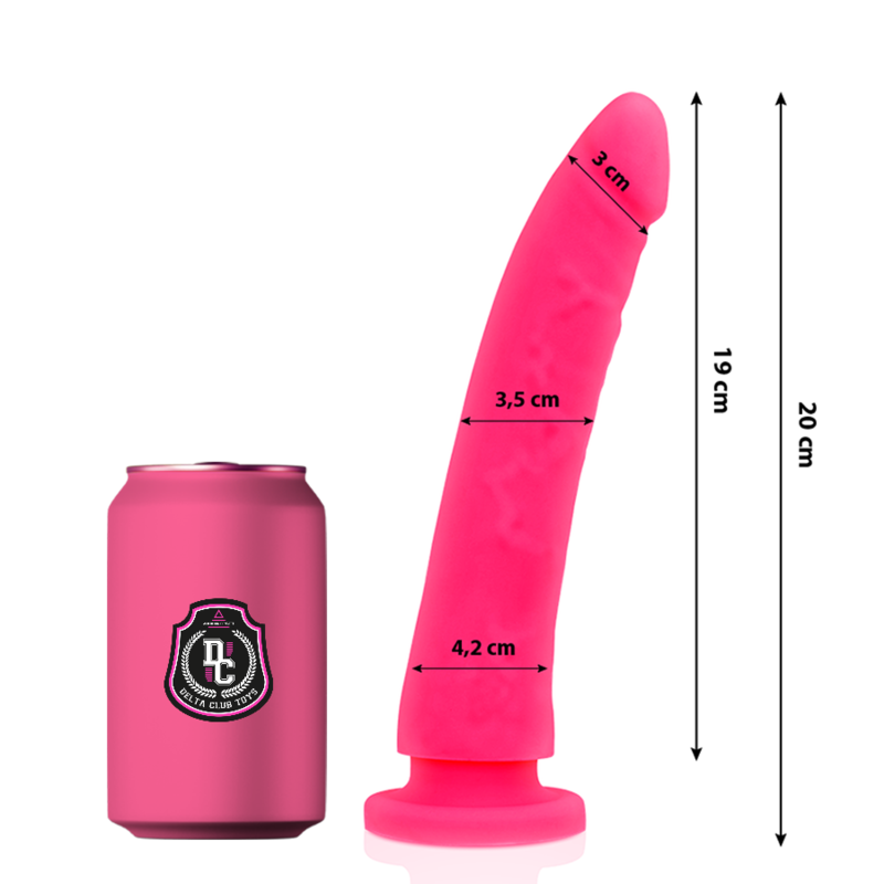 DELTA CLUB - TOYS GODE MÉDICAL ROSE EN SILICONE 20 CM -O- 4 CM - Sensualia