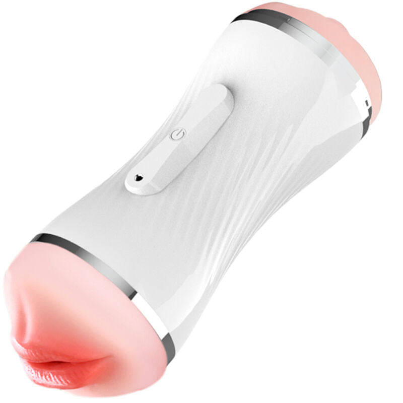 ARMONY - MASTURBATEUR DOUBLE VIBRATEUR VAGIN ET BOUCHE BLANC - Sensualia