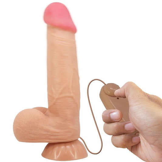 PRETTY LOVE - SÉRIE SLIDING SKIN GODE RÉALISTE AVEC VENTOUSE SLIDING SKIN TÉLÉCOMMANDE FLESH 21,8 CM PRETTY LOVE HIGH GRADE