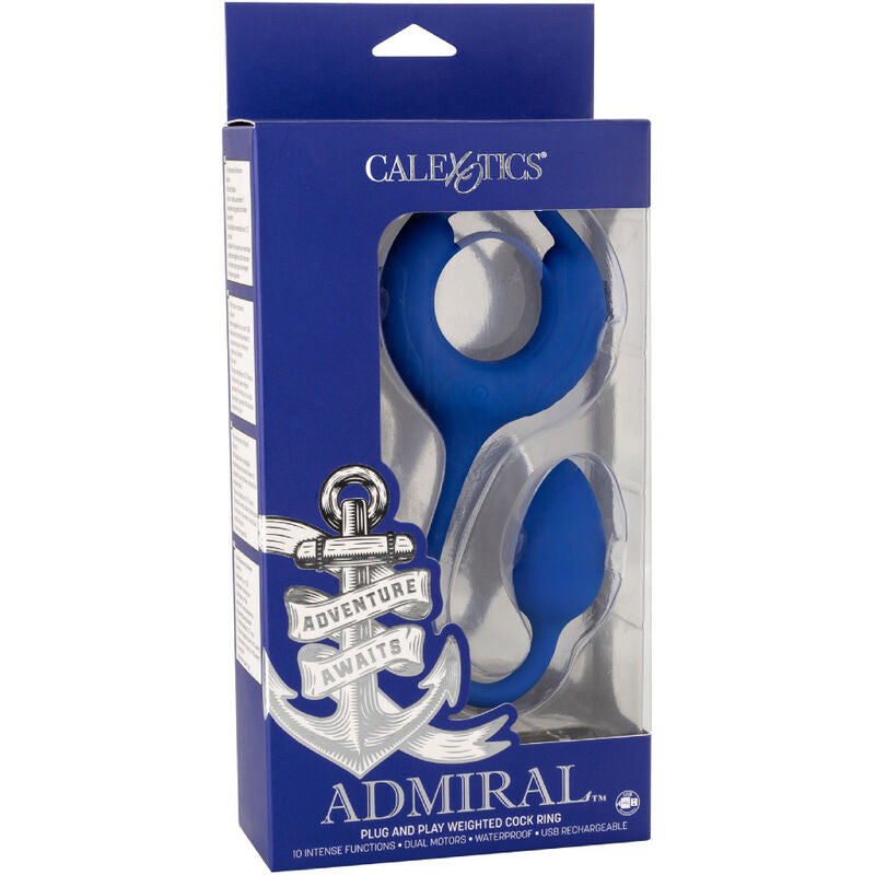 CALEXOTICS - ADMIRAL ANNEAU PÉNIEN LESTÉ BLEU - Sensualia