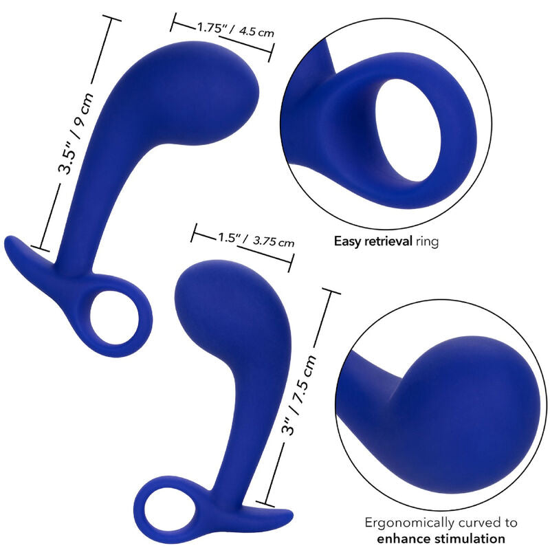 CALEXOTICS - ADMIRAL SET 2 PLUG ANAL BLEU - Sensualia