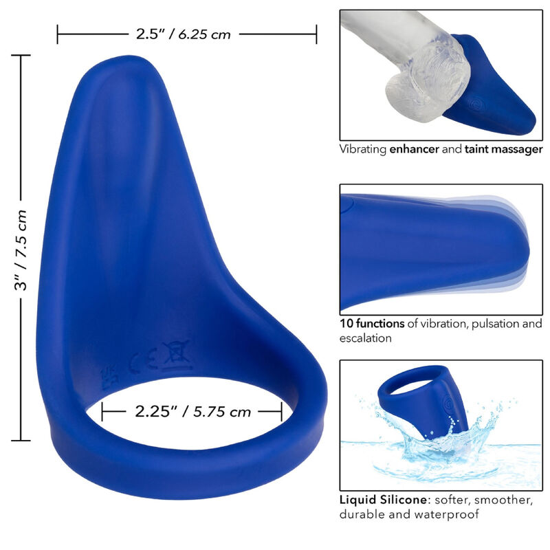 CALEXOTICS - ADMIRAL MASSEUR DE PÉRINÉE BLEU - Sensualia