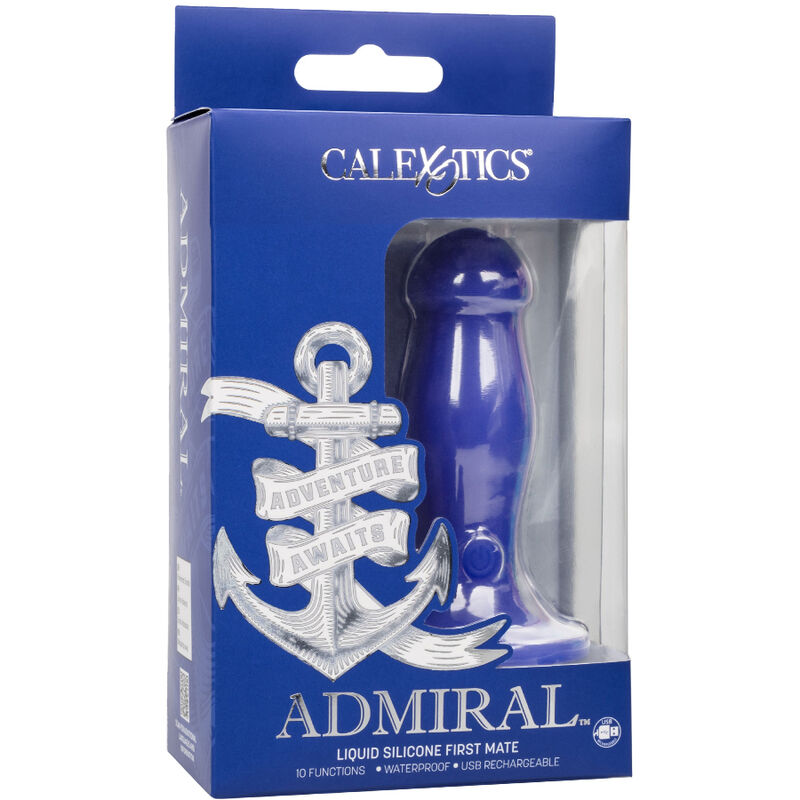 CALEXOTICS - ADMIRAL VIBRATEUR ANAL PLUG FIRST MATE BLEU - Sensualia