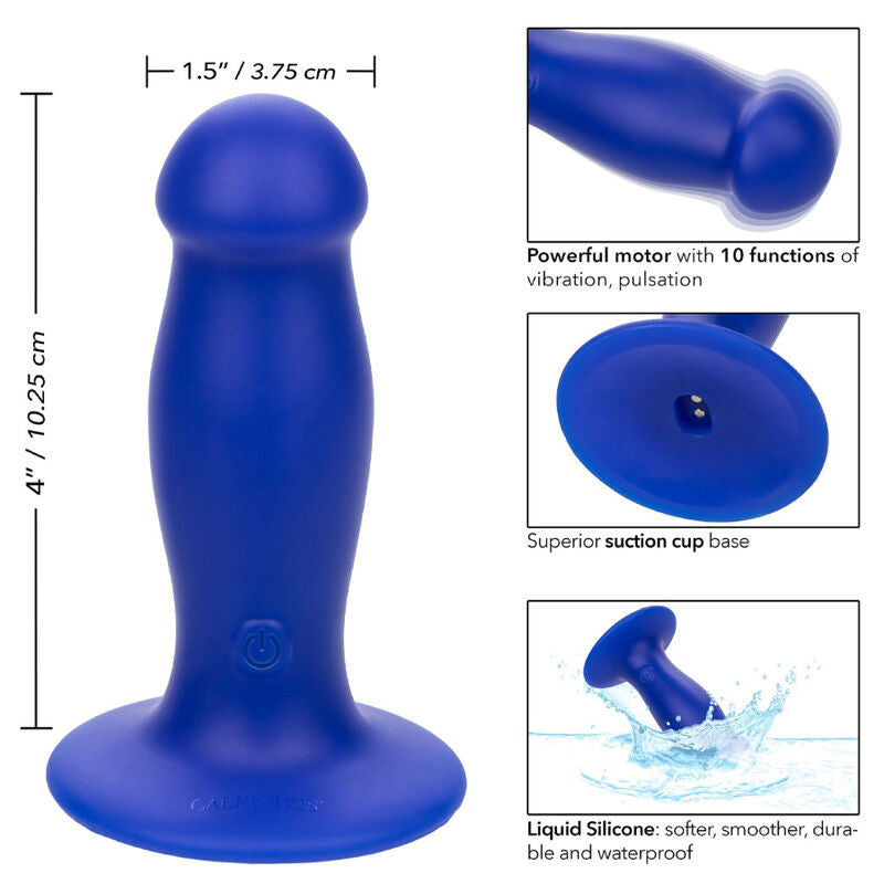 CALEXOTICS - ADMIRAL VIBRATEUR ANAL PLUG FIRST MATE BLEU - Sensualia