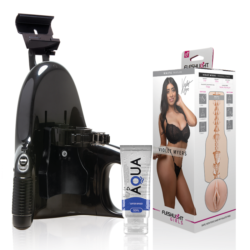 FLESHLIGHT - VIOLET MYERS WAIFU + LANCEMENT UNIVERSEL + LUBRIFIANT DE QUALITÉ AQUA 50 ML - Sensualia