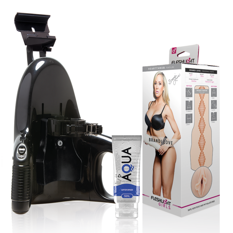 FLESHLIGHT - BRANDI LOVE VAGINA + LANCEMENT UNIVERSEL + LUBRIFIANT QUALITÉ AQUA 50 ML - Sensualia