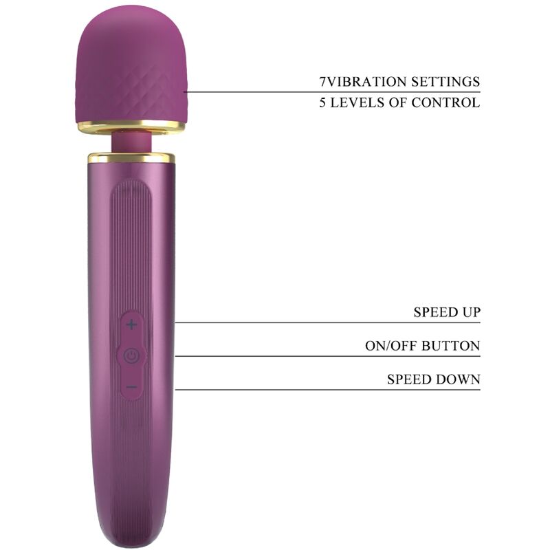 PRETTY LOVE - MASSEUR 7 MODES DE VIBRATION VIOLET - Sensualia