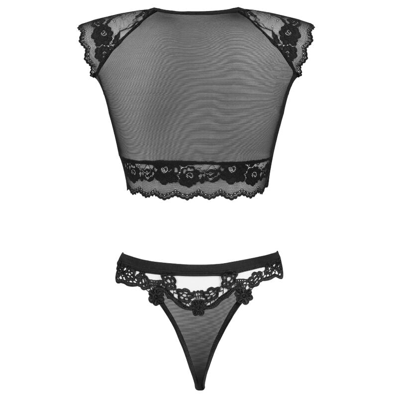LIVCO CORSETTI FASHION - TIMOSAN LC 90631 SUJETADOR + PANTY NEGRO - Sensualia