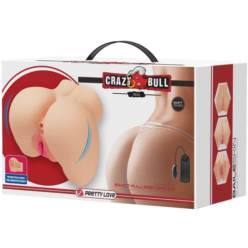 CRAZY BULL - VIBRATEUR RÉALISTE POUR VAGIN ET ANUS MILA - Sensualia