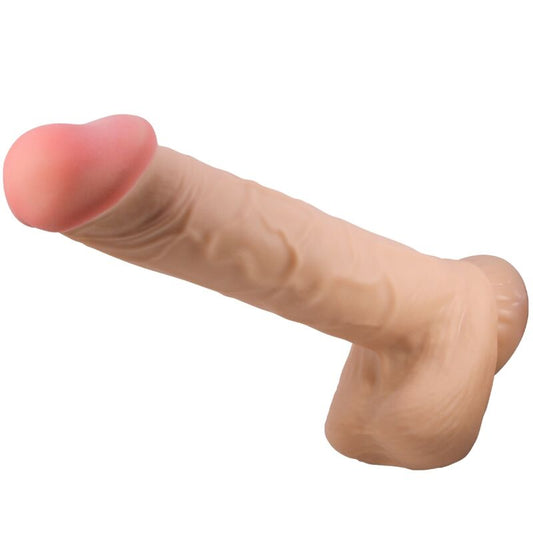 PRETTY LOVE - SÉRIE SLIDING SKIN GODE RÉALISTE AVEC VENTOUSE SLIDING SKIN FLESH 26 CM - Sensualia