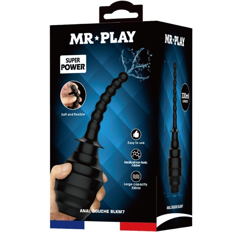 MR PLAY - PUISSANT VIBRATEUR TÉLÉCOMMANDE PLUG ANAL NOIR - Sensualia