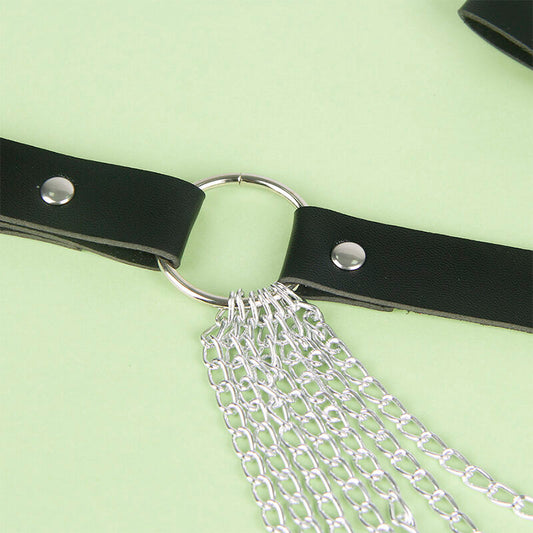 SUBBLIME - CHAÎNE CUIR CEINTURE NOIRE TAILLE UNIQUE - Sensualia