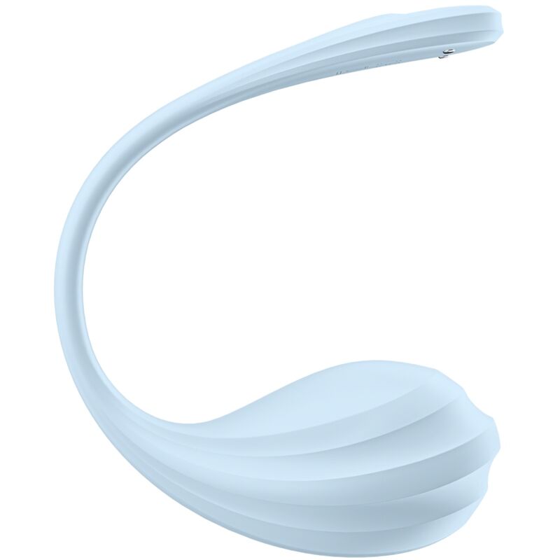 SATISFYER - APPLICATION GRATUITE STIMULATEUR DE POINT G PÉTALE LISSE BLEU CIEL - Sensualia