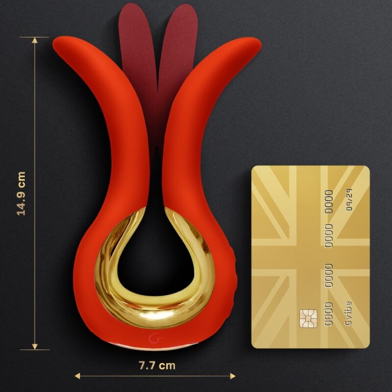 G-VIBE - GVIBE MAXI VIBRATEUR À DEUX EMBOUTS FLEXIBLES CORAIL - Sensualia