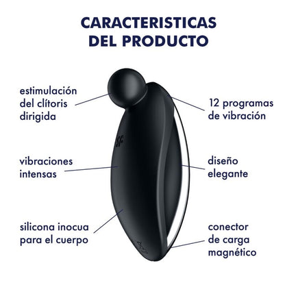 SATISFYER - SPOT ON 2 VIBRATEUR LAY-ON NOIR - Sensualia