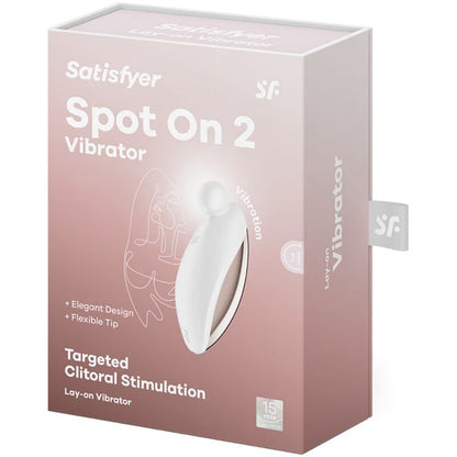 SATISFYER - SPOT ON 2 VIBRATEUR LAY-ON BLANC - Sensualia