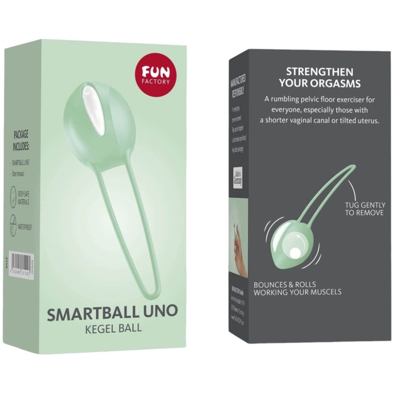 FUN FACTORY - SMARTBALL UNO BALLE PELVIENNE BLANCHE / VERT PISTACHE - Sensualia