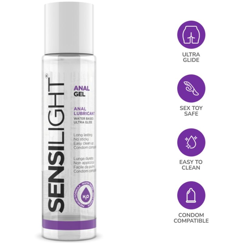 INTIMATELINE - GEL ANAL GLISSANT SENSILIGHT 60 ML - Sensualia