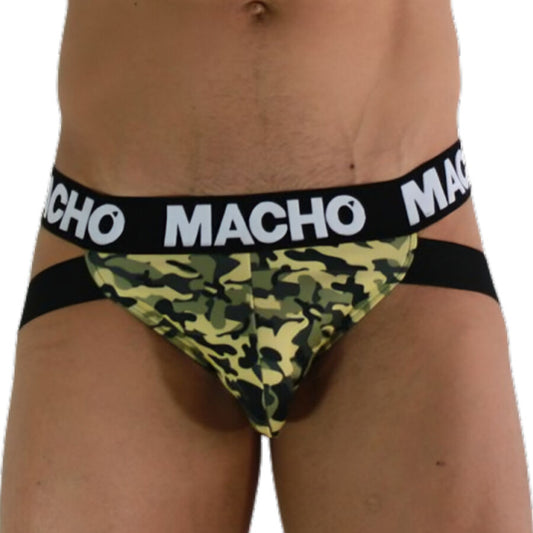 MACHO - MX28MV JOCK MILITAR VERDE S - Sensualia