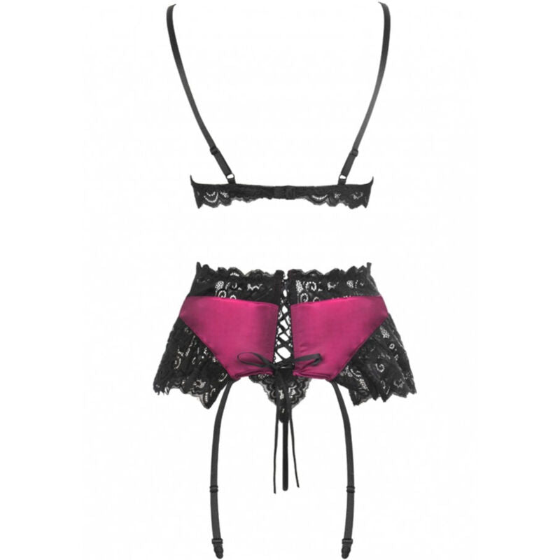 LIVCO CORSETTI FASHION - NAHIR LC 20214 SUJETADOR + PANTY + LIGUERO S/M - Sensualia