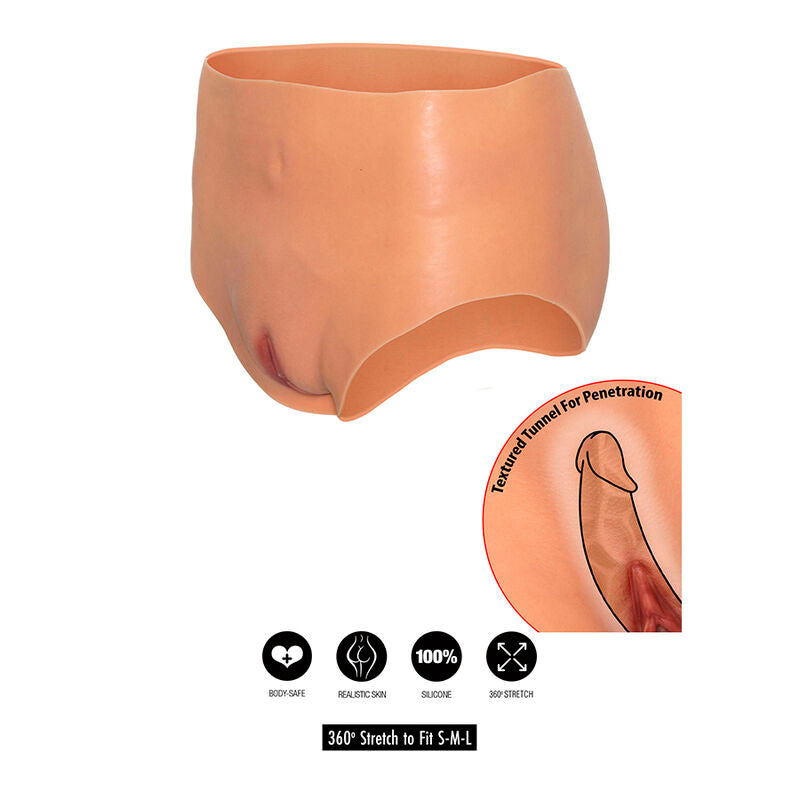 HIDDEN DESIRE - ALTER EGO VAGIN OUVERT SLIP TAILLE HAUTE CHAIR - Sensualia