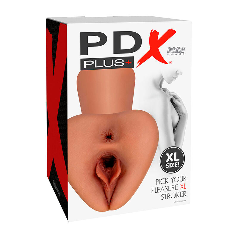PDX PLUS - PICK YOUR PLEASURE XL STROKER RÉALISTE MARRON - Sensualia