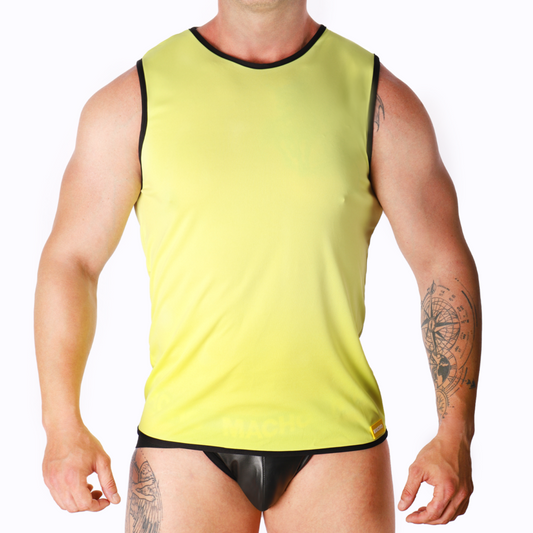 MACHO - T-SHIRT JAUNE S/M - Sensualia