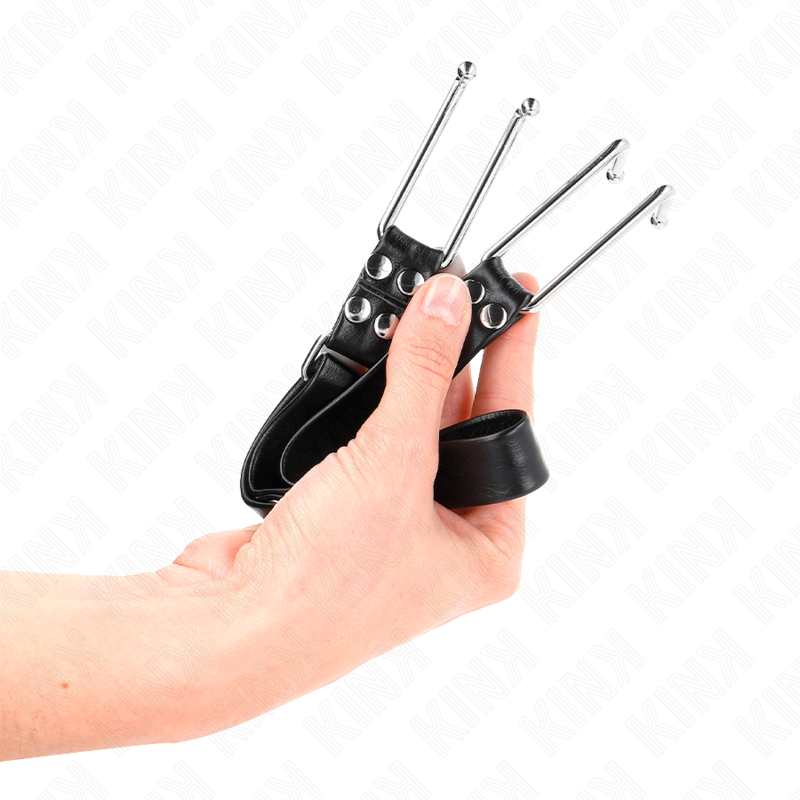 KINK - GAG CROCHET EN MÉTAL RÉGLABLE 36-52 CM - Sensualia