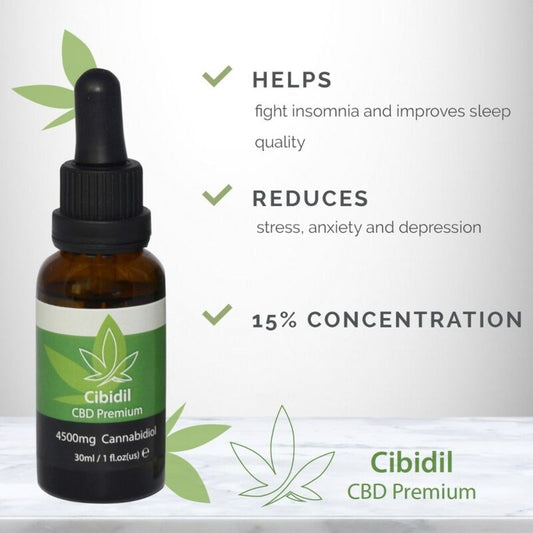 500 COSMETICS - CIBIDIL HUILE DE CBD RELAXANTE 15 % 30 ML - Sensualia