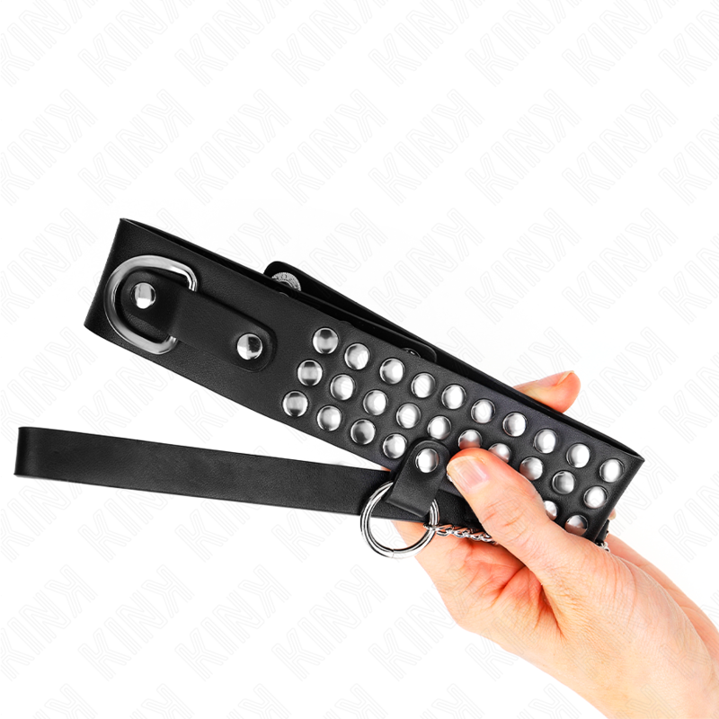 KINK - COLLIER AVEC BRACELET 65 CM AVEC BRILLANT RÉGLABLE 37-42 CM X 5,3 CM - Sensualia