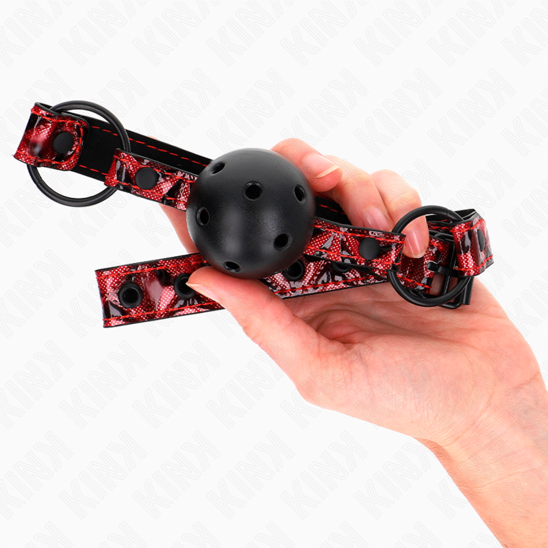 KINK - BOULE MOTIF DIAMANT 4,5 CM GAG MODÈLE 2 64,5 CM RÉGLABLE 42-60 CM - Sensualia