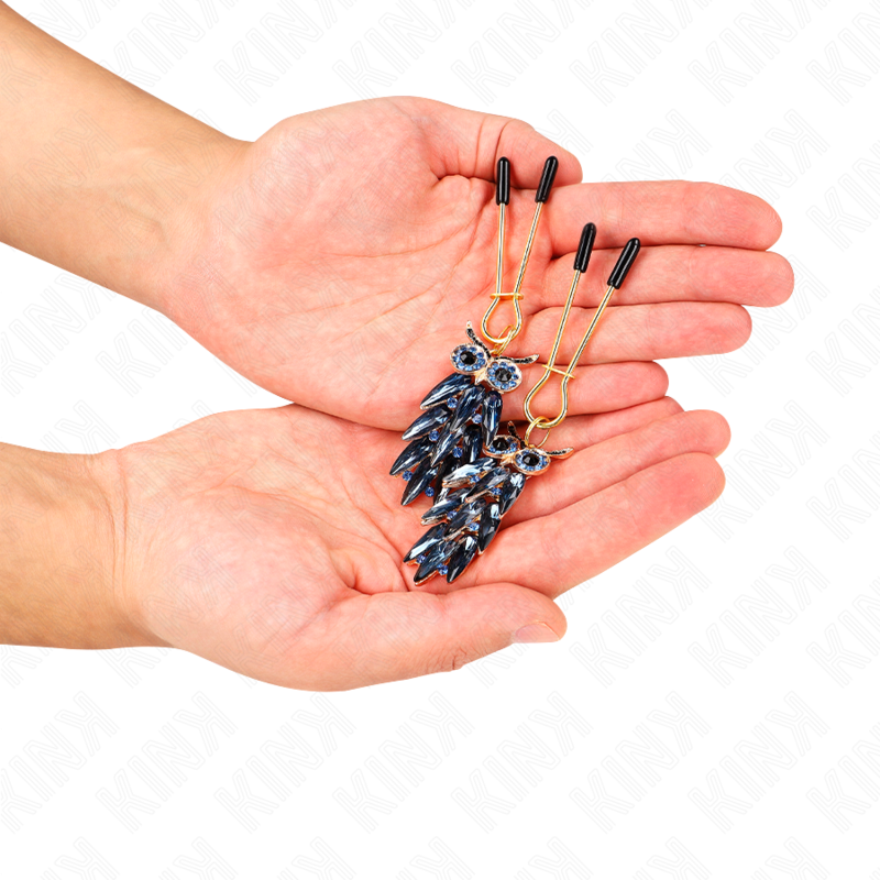 KINK - PINCES À TÉLÉTON PENDENTIF CHOUETTE 6 CM - Sensualia