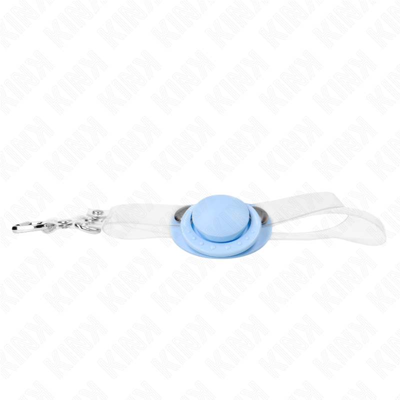 KINK - GAG EN FORME DE SUCETTE BLEU CLAIR 5,5 x 4 CM AJUSTABLE 43-60 CM - Sensualia